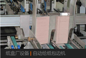 紙盒廠設備|自動給紙包邊機